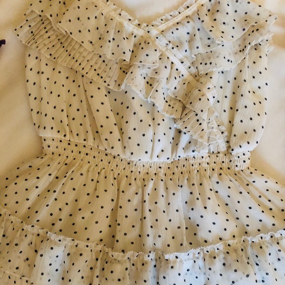 Vintage A&F Polka Dot Ruffle Tank - Picture 3 of 4
